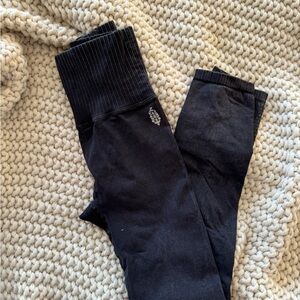 Free People Black Form-Fitting Leggings
